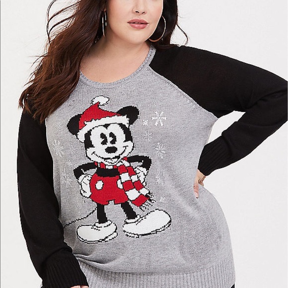 Disney Sweaters - Nwt Torrid Disney size 00 Mickey Christmas sweater